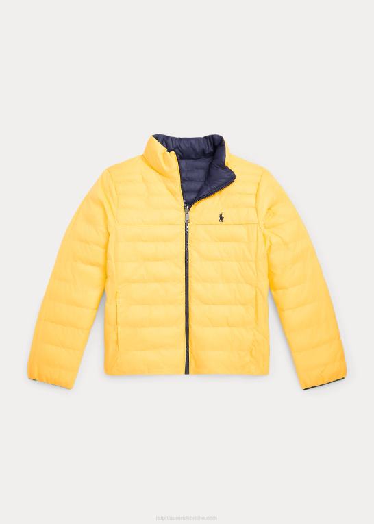 newport navy/gulfinne børn Ralph Lauren p-lags 2 vendbar jakke Z426B9920