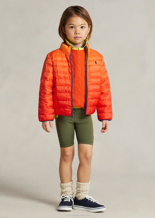 ombre/ørken khaki børn Ralph Lauren p-lags 2 vendbar jakke Z426B6431