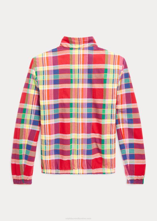 rød/marine multi børn Ralph Lauren vendbar madrasjakke i bomuld Z426B6181