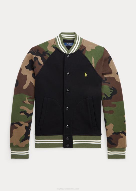 sort multi børn Ralph Lauren baseball jakke i fleece Z426B6658