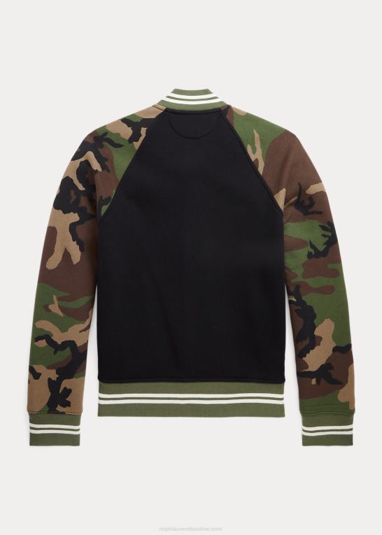 sort multi børn Ralph Lauren baseball jakke i fleece Z426B6658