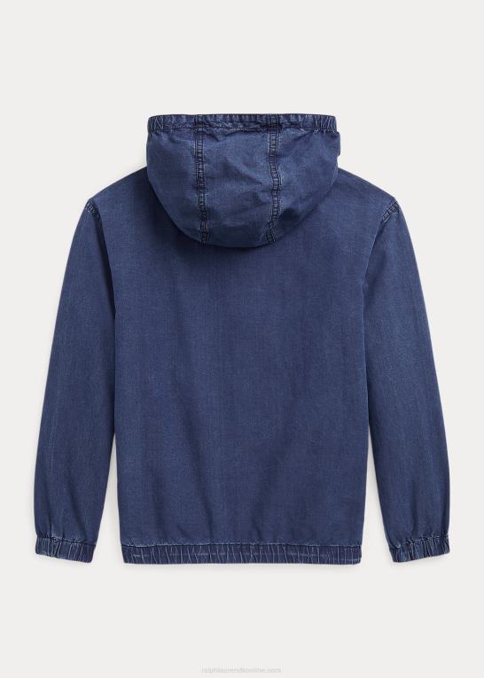 spencer vask børn Ralph Lauren denim hættetrøjejakke Z426B9928