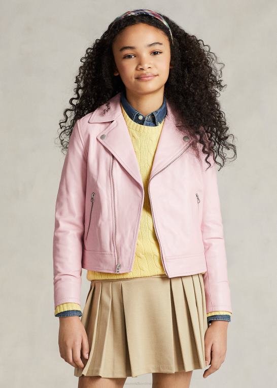surfside rose børn Ralph Lauren læder moto jakke Z426B7492