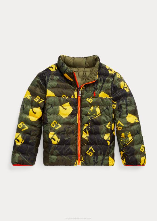 topmøde camo/have spor børn Ralph Lauren p-lags 2 vendbar jakke Z426B6483