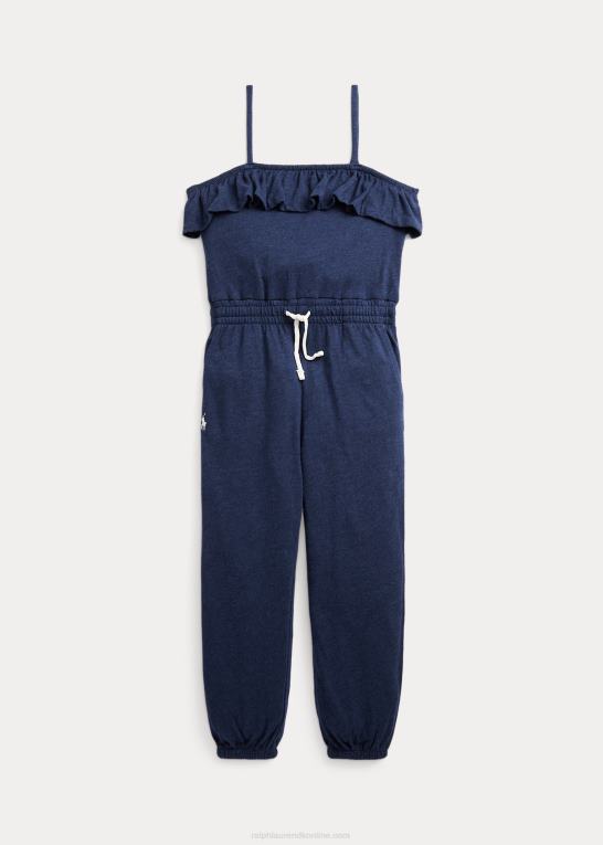 blå lyng børn Ralph Lauren flæser slub jersey jumpsuit Z426B9944