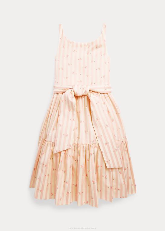 Bettina blomsterstribe børn Ralph Lauren stribet blomstret dobbykjole Z426B6872