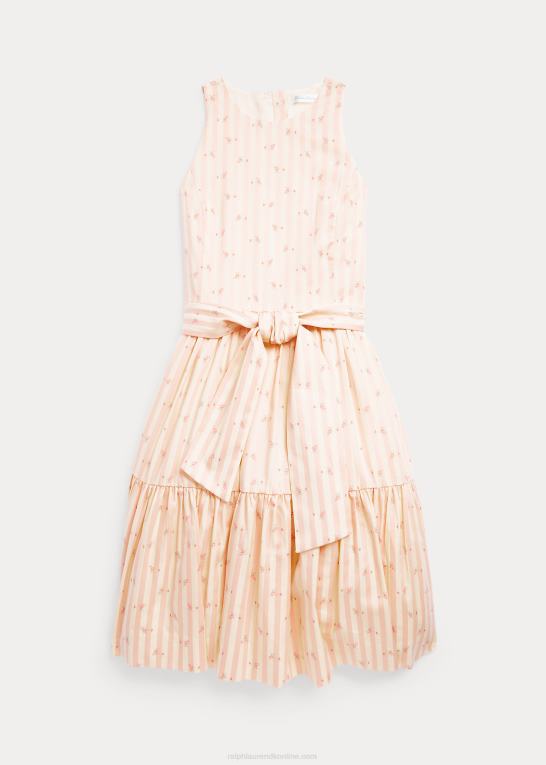 Bettina blomsterstribe børn Ralph Lauren stribet blomstret dobbykjole Z426B6964