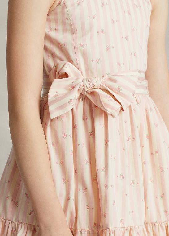 Bettina blomsterstribe børn Ralph Lauren stribet blomstret dobbykjole Z426B6964