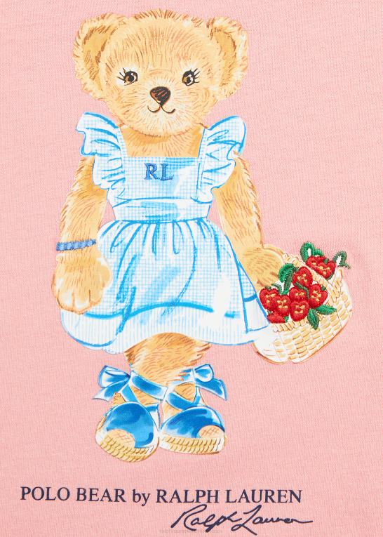 adirondack rose børn Ralph Lauren polo bear t-shirt i bomuldsjersey Z426B6805