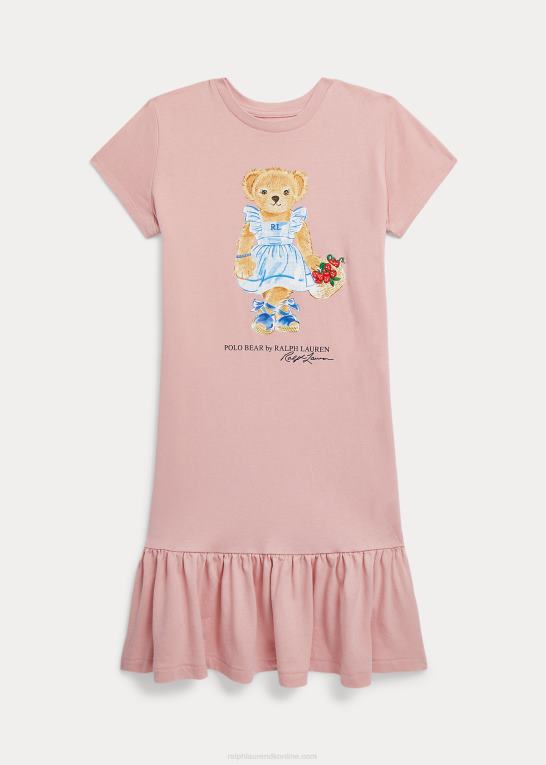 adirondack rose børn Ralph Lauren polo bear t-shirt i bomuldsjersey Z426B7057