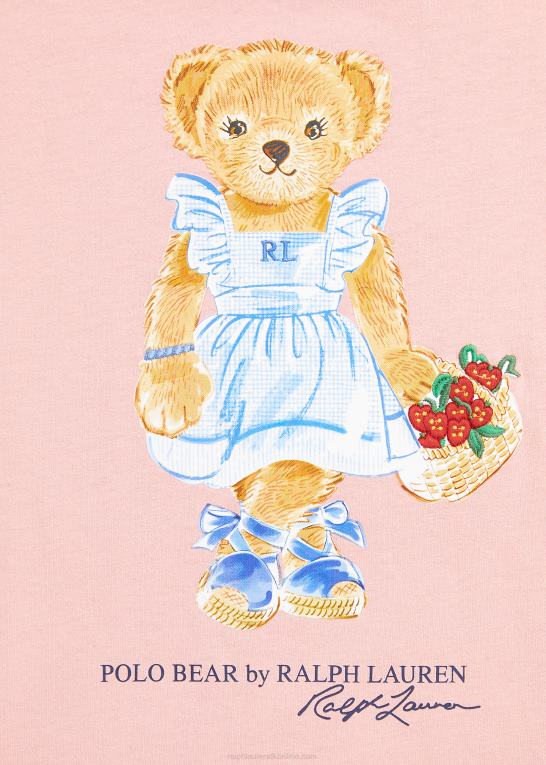 adirondack rose børn Ralph Lauren polo bear t-shirt i bomuldsjersey Z426B7057