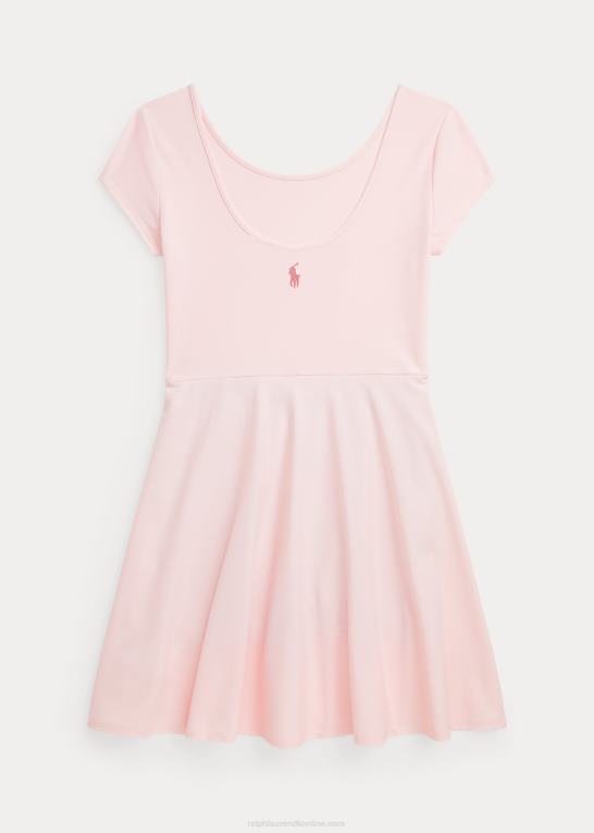 akacie lyserød børn Ralph Lauren performance jersey kjole Z426B7501