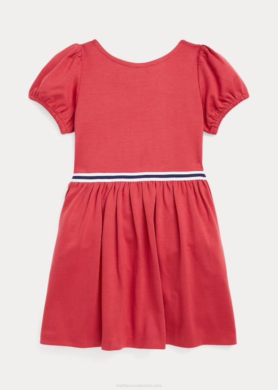 chili peber børn Ralph Lauren fit-and-flare stretch ponte-kjole Z426B7438
