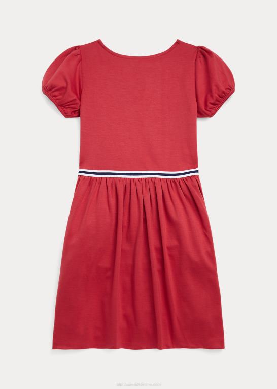chili peber børn Ralph Lauren fit-and-flare stretch ponte-kjole Z426B7608