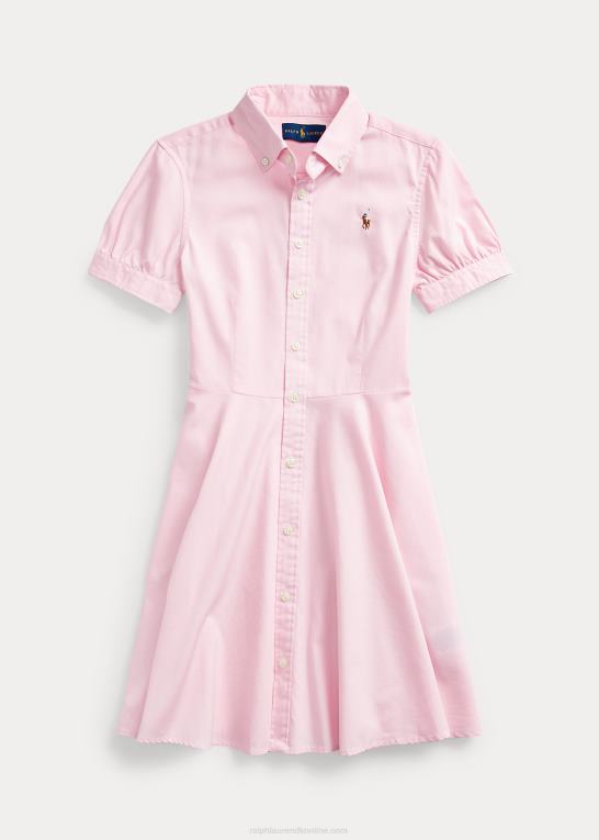deco pink børn Ralph Lauren oxford skjortekjole i bomuld Z426B7235