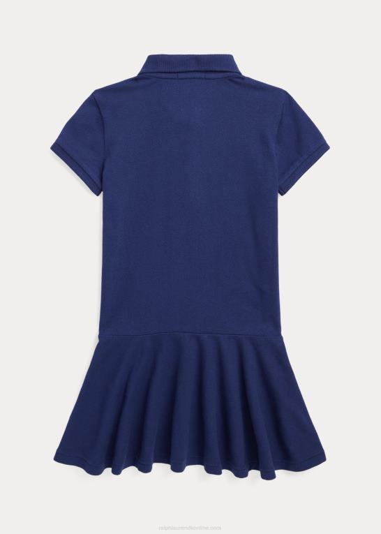 flåde børn Ralph Lauren kortærmet polokjole Z426B9977