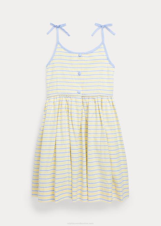 gul/marineblå børn Ralph Lauren stribet oxfordkjole i bomuld Z426B6869