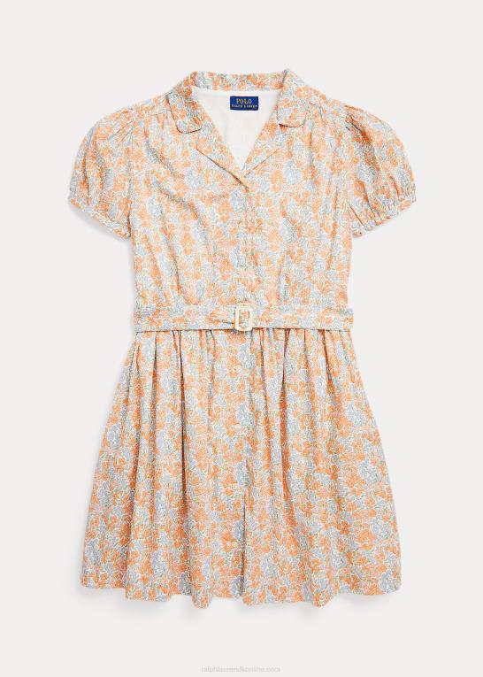 harlowe blomstret børn Ralph Lauren blomstret bomulds batiste skjortekjole Z426B7537