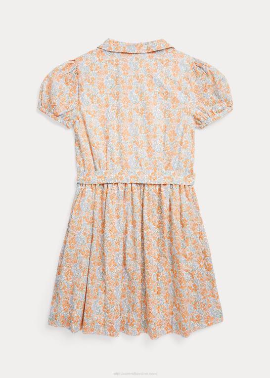 harlowe blomstret børn Ralph Lauren blomstret bomulds batiste skjortekjole Z426B7537
