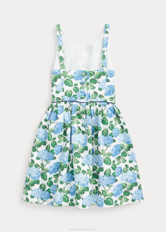 hortensia blomster børn Ralph Lauren blomstret dobbykjole i stretch Z426B7346