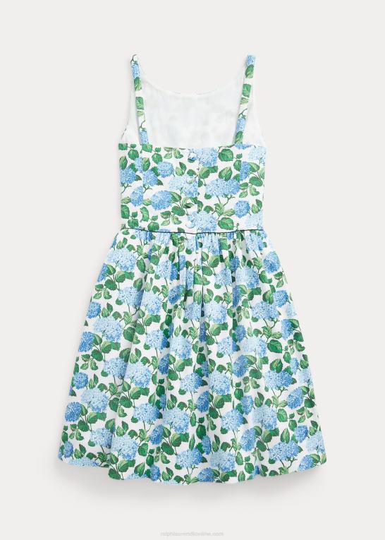 hortensia blomster børn Ralph Lauren blomstret dobbykjole i stretch Z426B7532