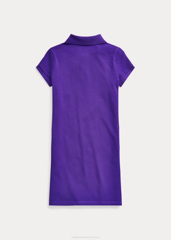 hytte lilla børn Ralph Lauren polokjole i bomuldsnet Z426B7018