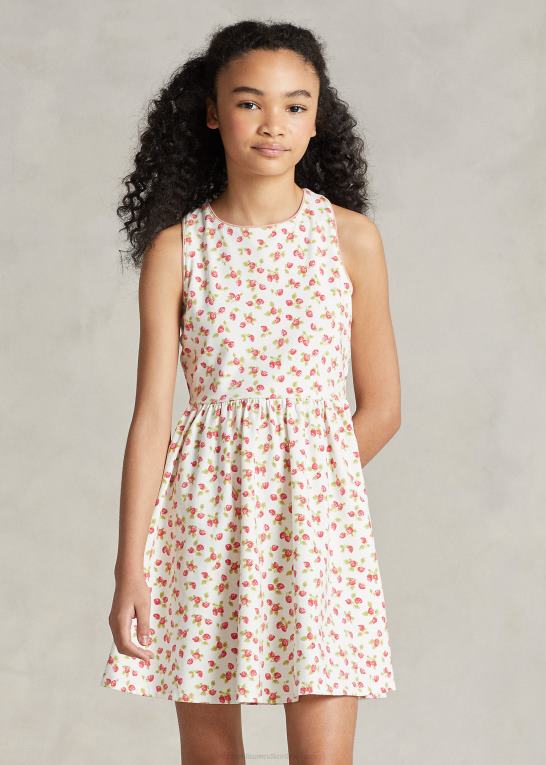 jordbær print børn Ralph Lauren jordbær stretch jersey kjole Z426B6722