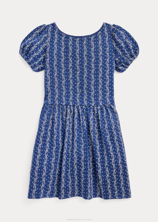 juliet blomsterstribe børn Ralph Lauren blomstret stretch ponte kjole Z426B7434