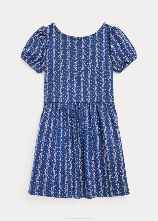 juliet blomsterstribe børn Ralph Lauren blomstret stretch ponte kjole Z426B7434