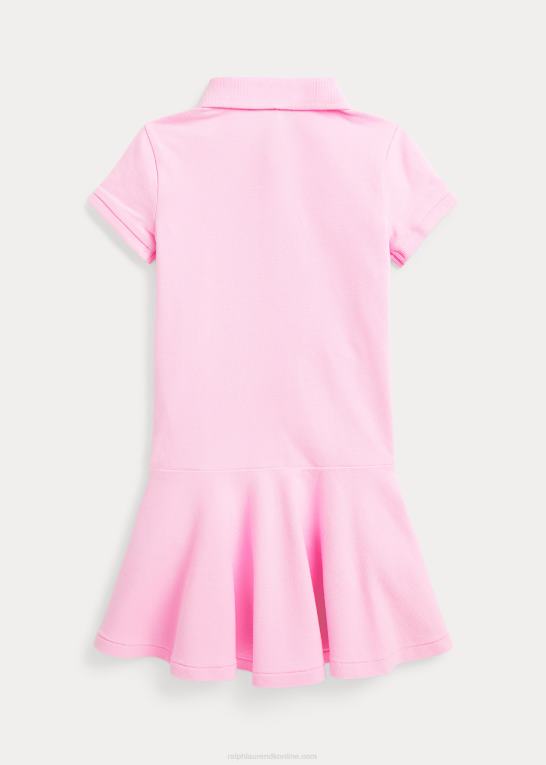 karmel pink børn Ralph Lauren kortærmet polokjole Z426B6945