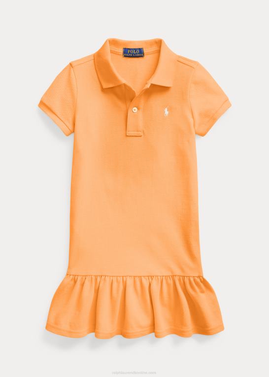 key west orange børn Ralph Lauren polokjole i bomuldsnet Z426B6773