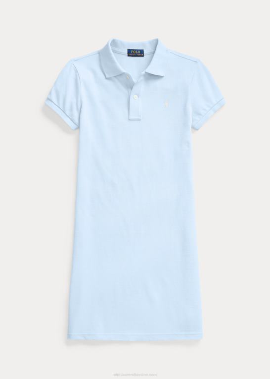 kontor blå børn Ralph Lauren polokjole i bomuldsnet Z426B7009