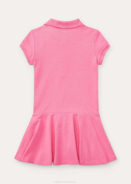 lyserød børn Ralph Lauren kortærmet polokjole Z426B6941