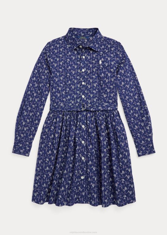 madelyn blomstret børn Ralph Lauren blomstret skjortekjole i bomuld Z426B7577