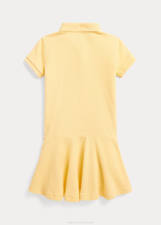 majs gul børn Ralph Lauren kortærmet polokjole Z426B6944