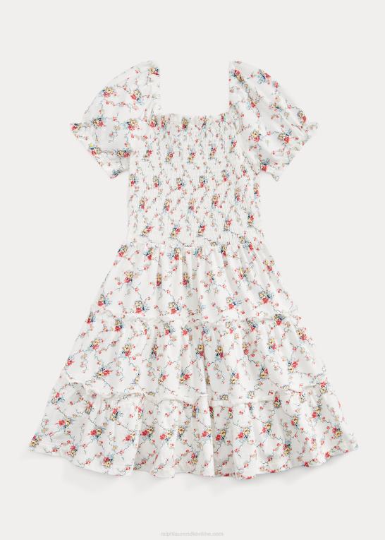 martha blomstret børn Ralph Lauren blomstret smockkjole i bomuldsjersey Z426B9965