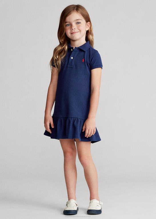 newport flåde børn Ralph Lauren polokjole i bomuldsnet Z426B6775