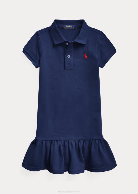 newport flåde børn Ralph Lauren polokjole i bomuldsnet Z426B6775