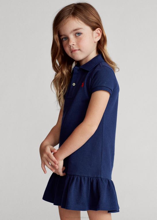 newport flåde børn Ralph Lauren polokjole i bomuldsnet Z426B6775