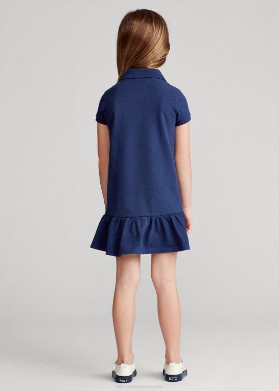 newport flåde børn Ralph Lauren polokjole i bomuldsnet Z426B6775