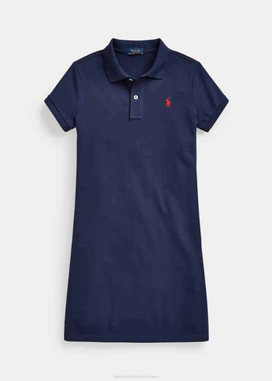 newport flåde børn Ralph Lauren polokjole i bomuldsnet Z426B7020