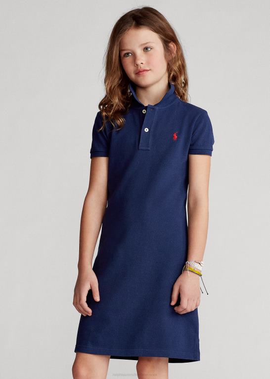newport flåde børn Ralph Lauren polokjole i bomuldsnet Z426B7020