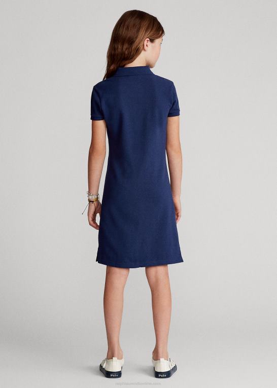 newport flåde børn Ralph Lauren polokjole i bomuldsnet Z426B7020