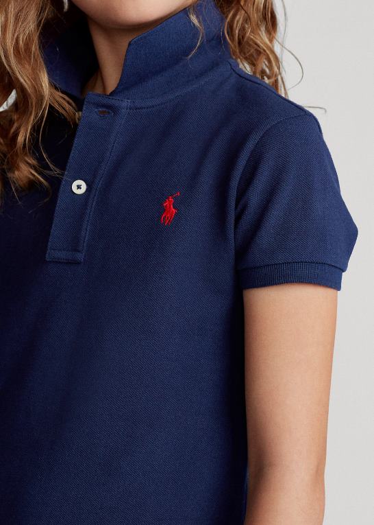 newport flåde børn Ralph Lauren polokjole i bomuldsnet Z426B7020