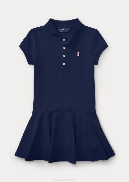 raffineret flåde børn Ralph Lauren kortærmet polokjole Z426B6943