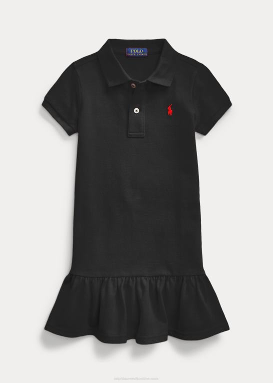 sort børn Ralph Lauren polokjole i bomuldsnet Z426B6767