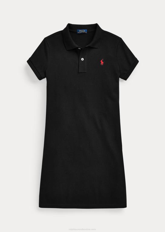 sort børn Ralph Lauren polokjole i bomuldsnet Z426B7013