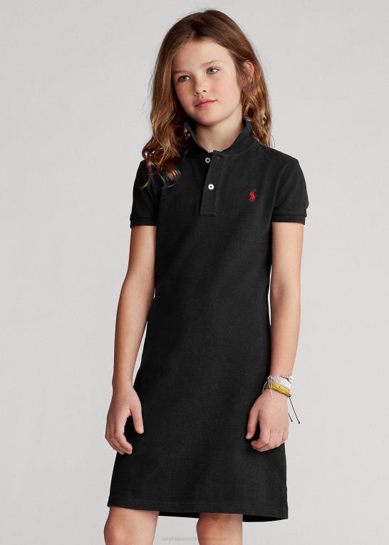 sort børn Ralph Lauren polokjole i bomuldsnet Z426B7013