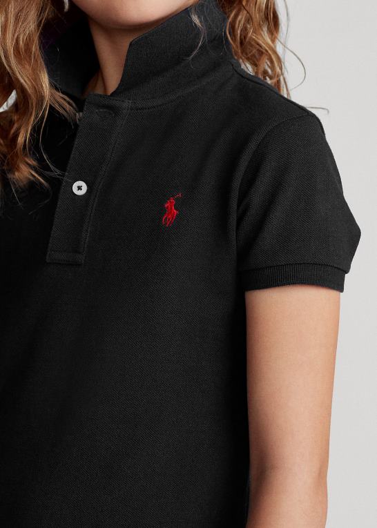 sort børn Ralph Lauren polokjole i bomuldsnet Z426B7013