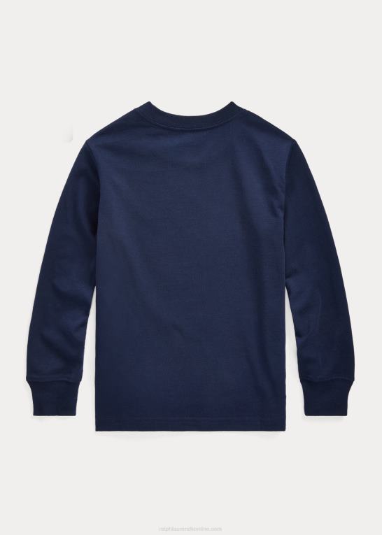 krydstogtflåde børn Ralph Lauren langærmet t-shirt i bomuldsjersey Z426B5905